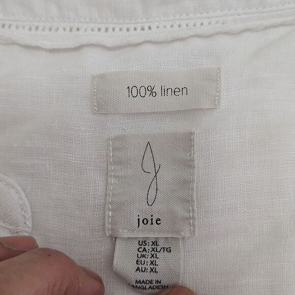 J joie Linen Blousr Xl - Picture 5 of 6